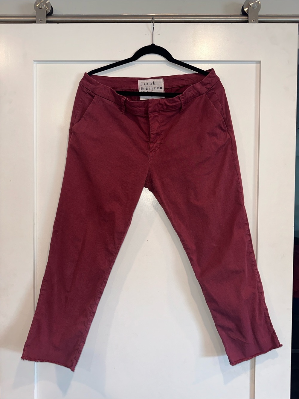 Frank & Eileen Women’s Burgundy Wicklow Chino Pants